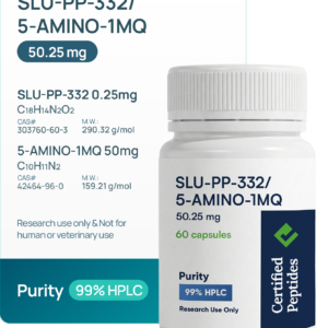 ae071389ebaa163d589e9725e30dff2c14183e18 SLU-PP-332 250MCG /5-AMINO-1MQ 50MG 60 Capsules
