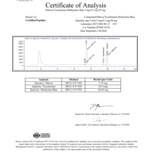 c1050530e2a0506d3b615c8b2c9cc6627b6ffc07 DIHEXA /TESOFENSINE /METHYLENE BLUE 5/0.5/50MG 80 CAPSULES
