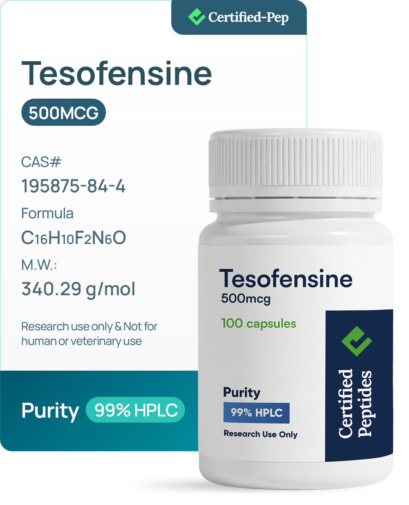 e8f9f24198bcf46ed6c591c2c6a3030182f64456 Tesofensine 500 mcg 100 TABLETS